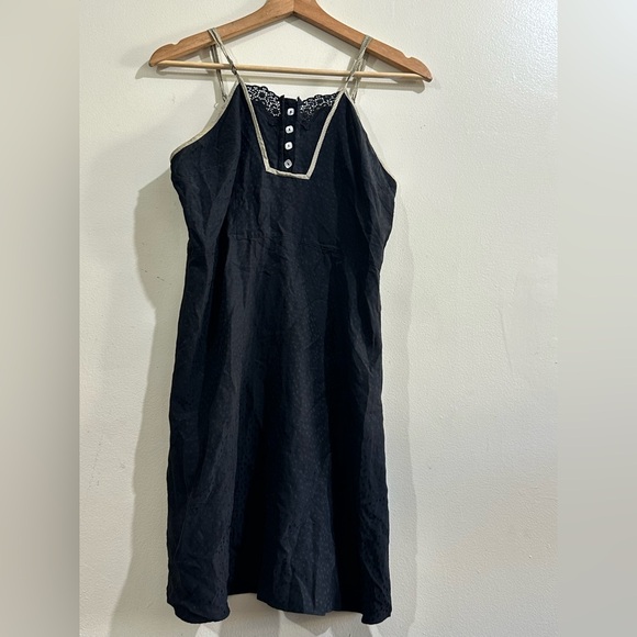 Mayle Black Dress with Gold Trim - Picture 1 of 7